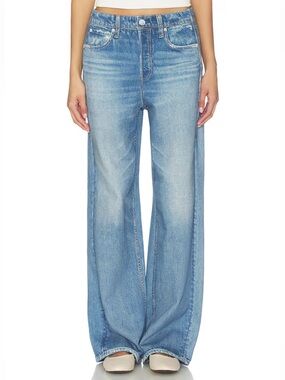 rag & bone Miramar Fleece Wide Leg Jeans